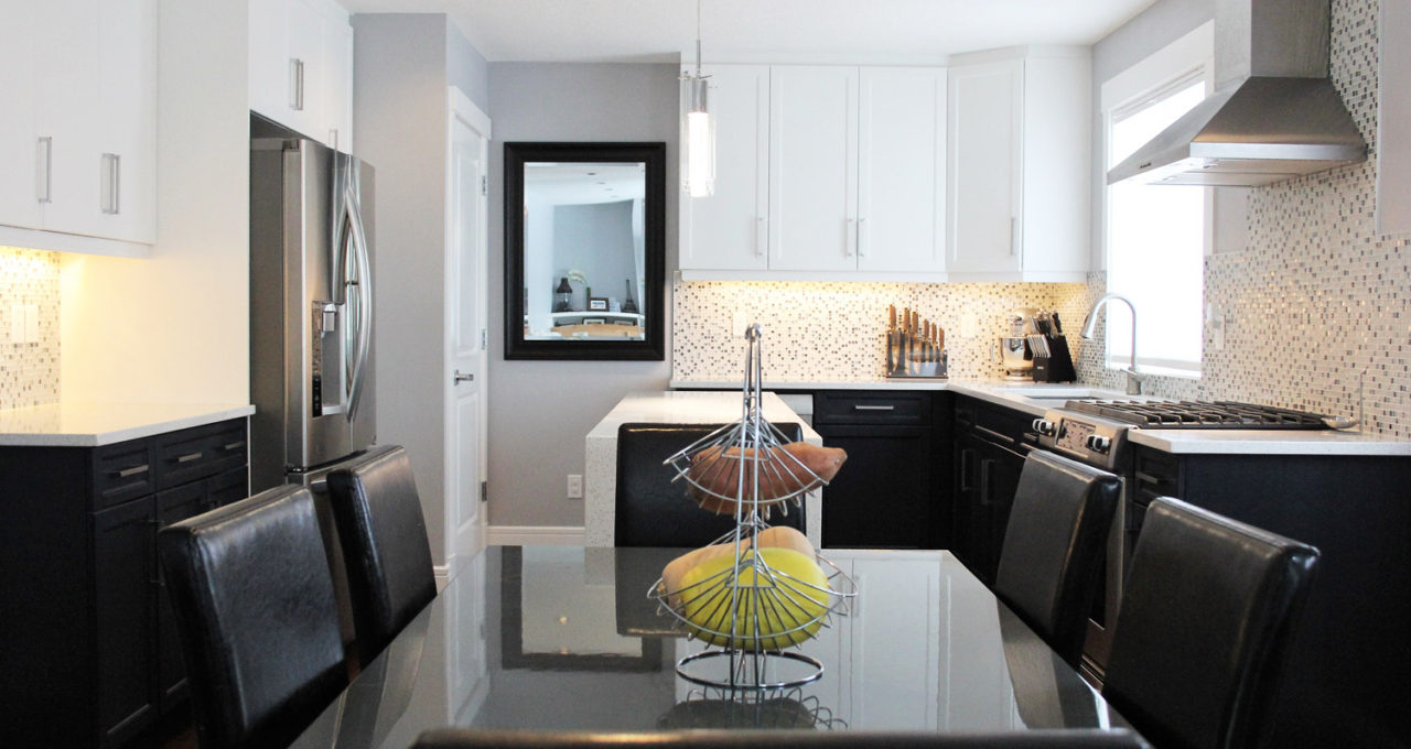 Open-plan living and dining, full home renovation
