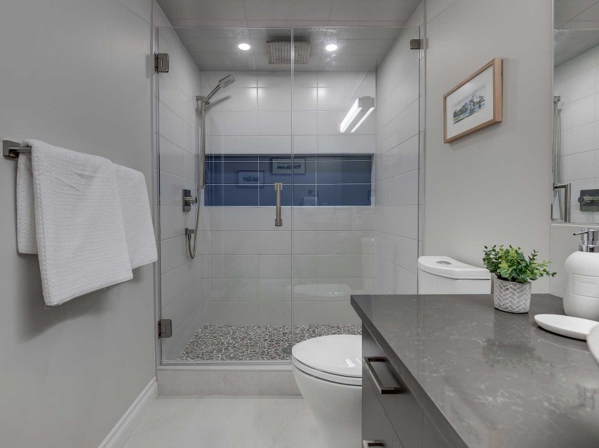 Walk-in glass shower